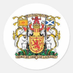 Adesivo Redondo Brasão de Scotland