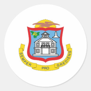 Adesivo Redondo Brasão de Sint Maarteaner