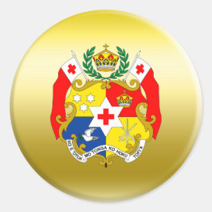 Adesivo Redondo Brasão de Tonga