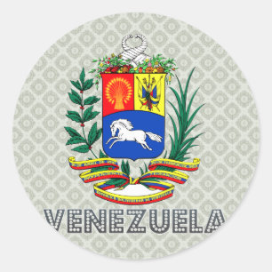 Adesivo Redondo Brasão de Venezuela