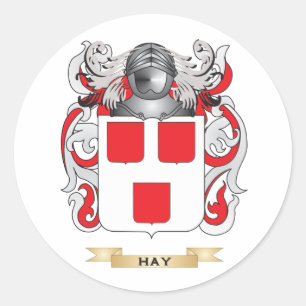 Adesivo Redondo Brasão do feno (crista da família)