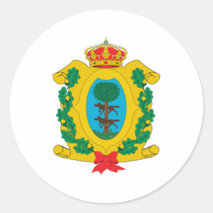 Adesivo Redondo Brasão do símbolo do oficial de Durango México