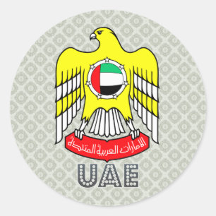 Adesivo Redondo Brasão dos Uae