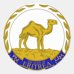 Adesivo Redondo Brasão ER de Eritrea