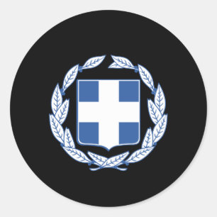 Adesivo Redondo Brasão grega