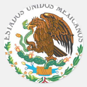 Adesivo Redondo Brasão mexicana