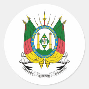 Adesivo Redondo Brasão Rio Grande do Sul