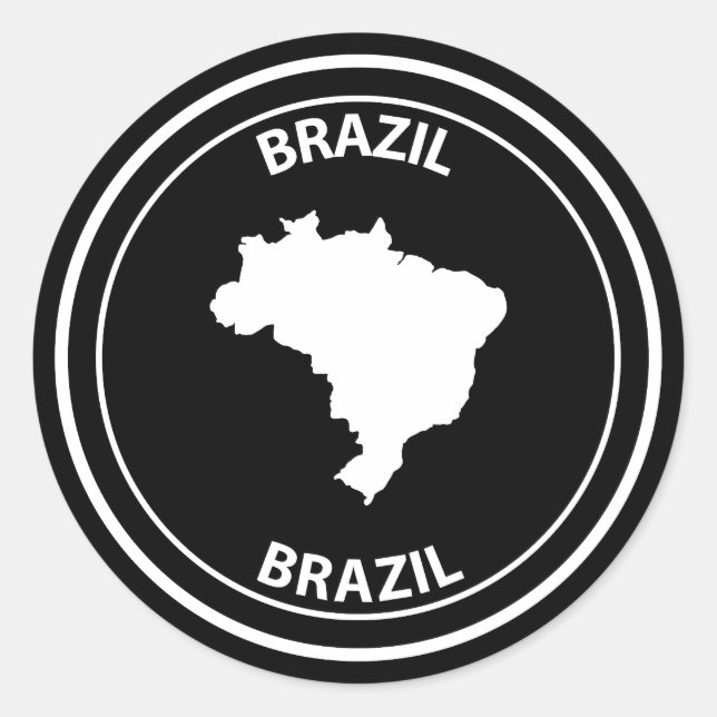 Adesivo Redondo Brasil (Frente)