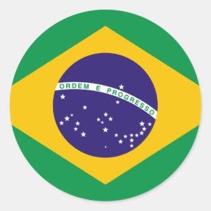Adesivo Redondo Brasil