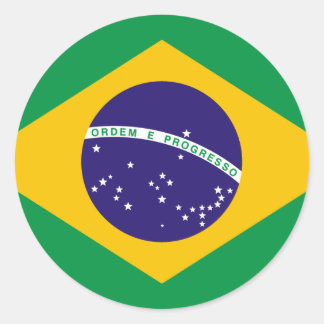 Adesivo Redondo Brasil