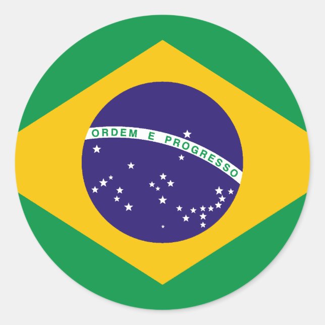 Adesivo Redondo Brasil (Frente)
