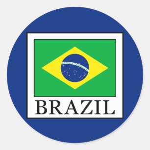 Adesivo Redondo Brasil