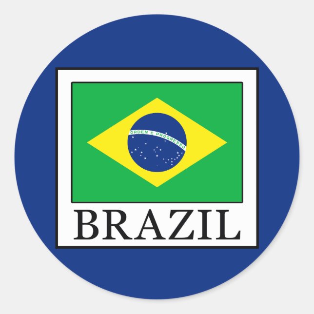 Adesivo Redondo Brasil (Frente)