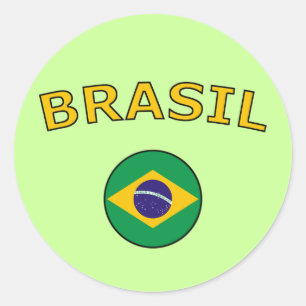 Adesivo Redondo Brasil