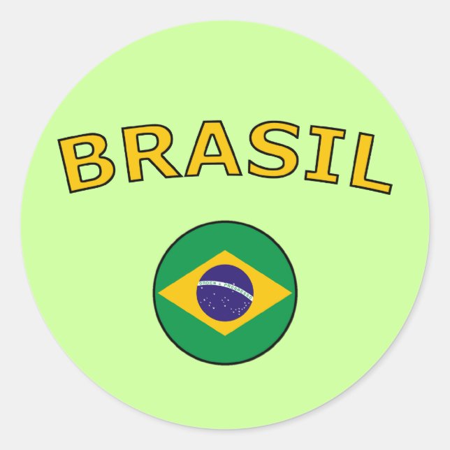 Adesivo Redondo Brasil (Frente)