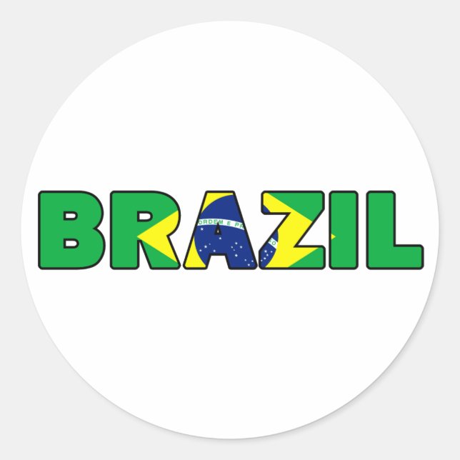 Adesivo Redondo Brasil (Frente)