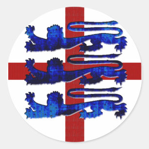 Adesivo Redondo Brasil 2014 - Bandeira do inglês de Inglaterra