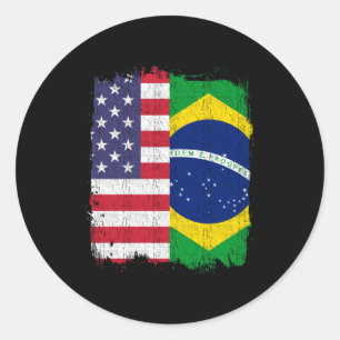 Adesivo Redondo Brasil: Bandeira do Brasil
