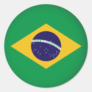 Adesivo Redondo Brasil redondo