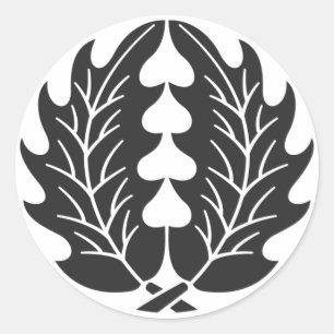 Adesivo Redondo [Brasões de Família] Plantas