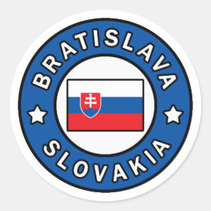 Adesivo Redondo Bratislava Eslováquia