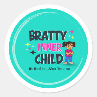 Adesivo Redondo Bratty Inner Child Sticker
