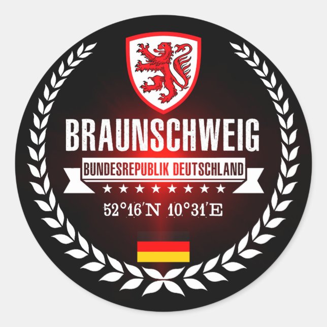 Adesivo Redondo Braunschweig (Frente)