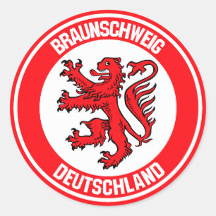 Adesivo Redondo Braunschweig Round Emblem