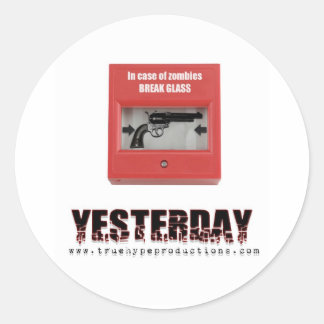 Adesivo Redondo Break Glass