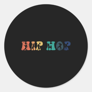 Adesivo Redondo Breakdanc Hip Hop Dancing Breakdancing