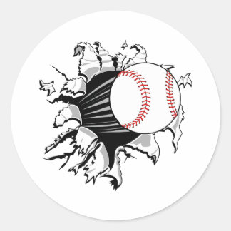 Adesivo Redondo Breakup Baseball