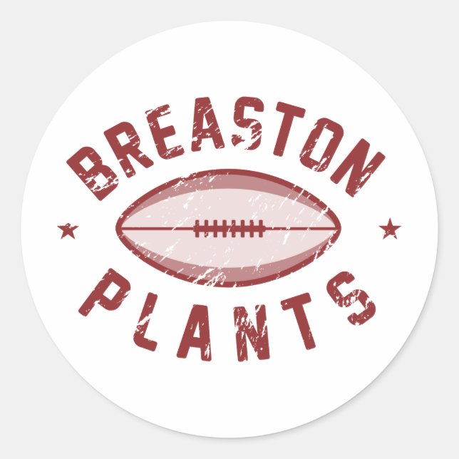 Adesivo Redondo Breaston Plant Fantasy Futebol (Frente)