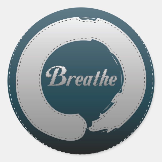 Adesivo Redondo Breathe Enso Stitch (Frente)