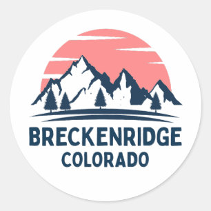 Adesivo Redondo Breckenridge Colorado