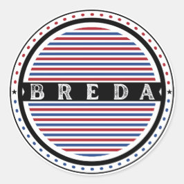 Adesivo Redondo Breda City Pride Emblem – Dutch Identity