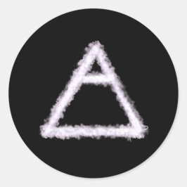 Adesivo Redondo Breezy Air Elelement Alchemy Symbol