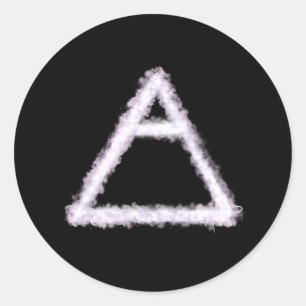 Adesivo Redondo Breezy Air Elelement Alchemy Symbol