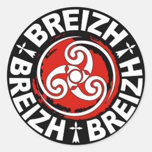 Adesivo Redondo Breizh (Bretanha) sticker