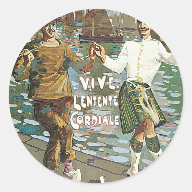 Adesivo Redondo Brest á Londres 18 horas (Frente)