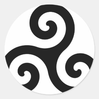 Adesivo Redondo Bretagne/Breizh/Britanny