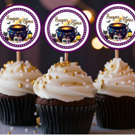 Adesivo Redondo Brewing A Baby_ Sugar n Spice