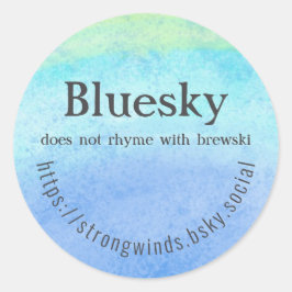 Adesivo Redondo Brewski