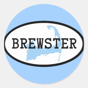 Adesivo Redondo Brewster Sticker