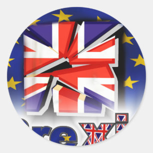 Adesivo Redondo brexit
