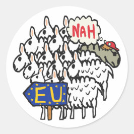 Adesivo Redondo Brexit Anti-EU