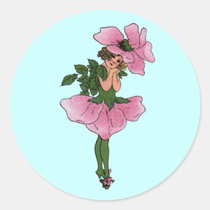 Adesivo Redondo Briar-Rosa