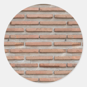 Adesivo Redondo Brick wall