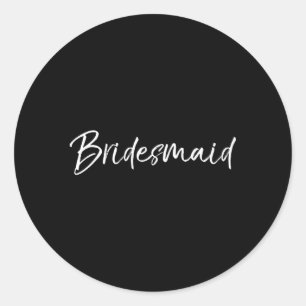 Adesivo Redondo Bridal Py Para Bridesmaid