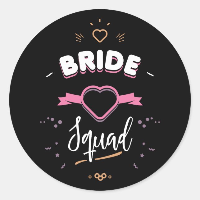 Adesivo Redondo Bride squad (Frente)
