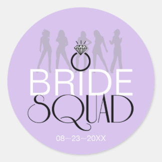 Adesivo Redondo Bride Squad Silhouettes Black no Lites ID252